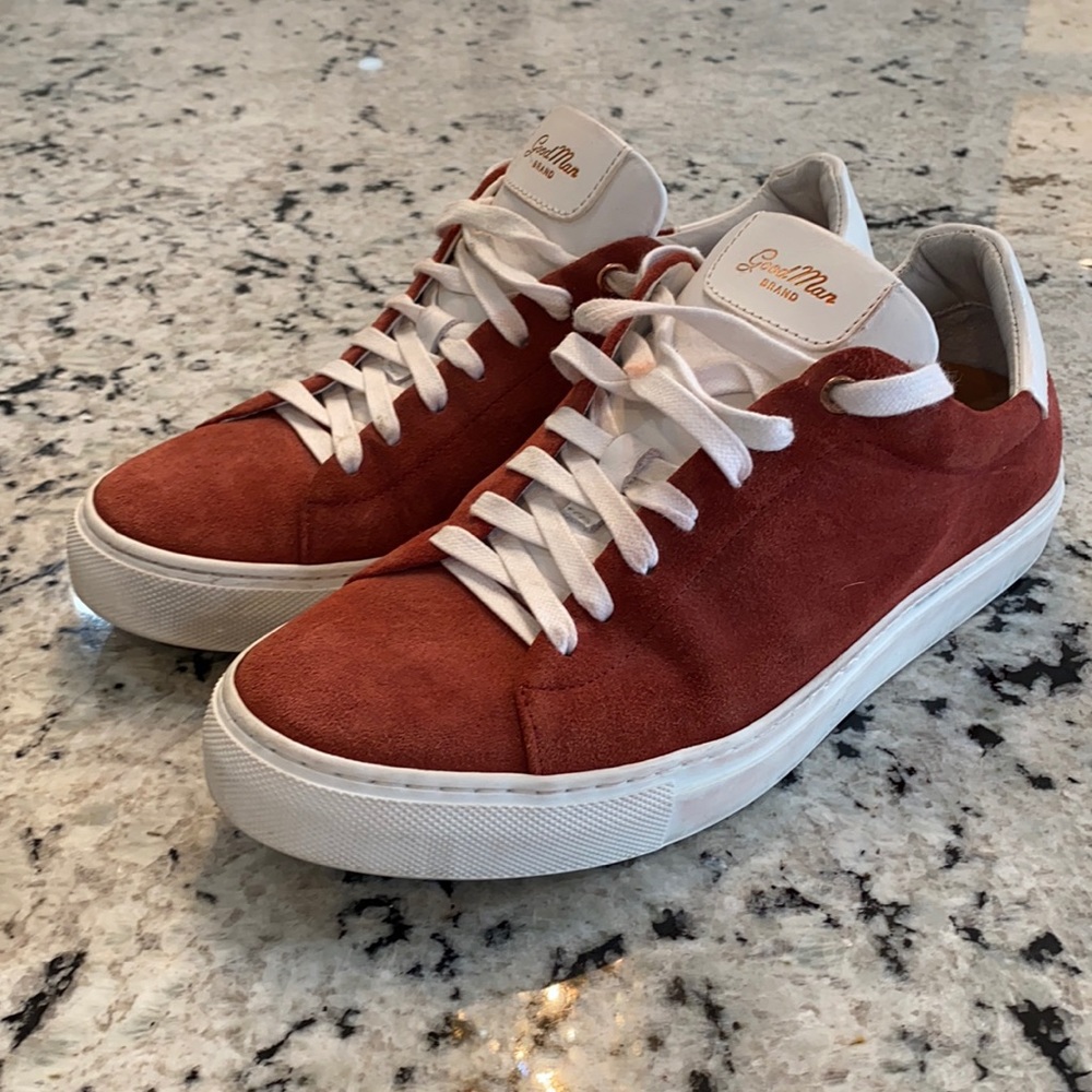 Goodman Brand Red suede leather men’s shoes 7.5